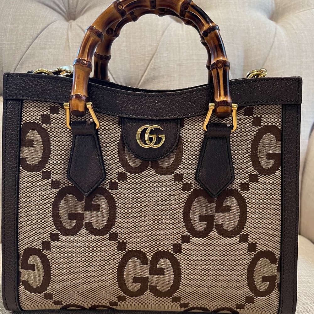 Gucci Diana Jumbo GG Tote Bag